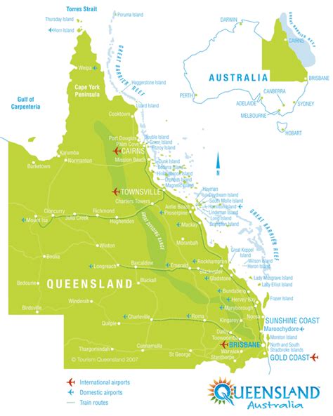 Map Great Barrier Reef Australia