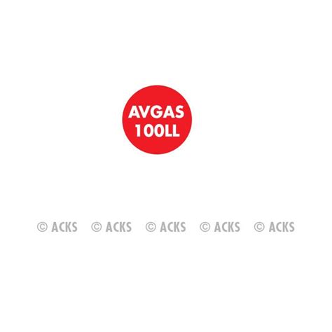 Avgas 100ll Prix Au Litre 2022 - ACKS - Pastille AVGAS 100LL (fond rouge - texte blanc)
