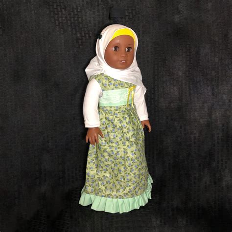18 And American Girl Doll 6 Pc Islamic Hijab Dress Outfit W Etsy