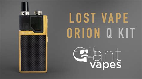 Lost Vape Orion Q Aio Pod System A Giant Vapes How To Youtube