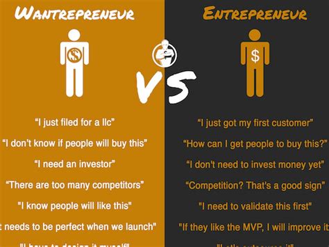 The Difference Between Entrepreneurs And Wantrepreneurs