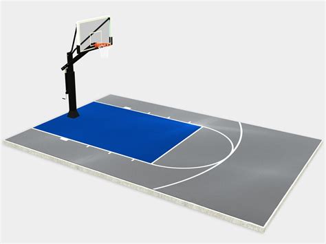 20 X 25 Basketball Court Dunkstar Diy Basketball Courts Backyard