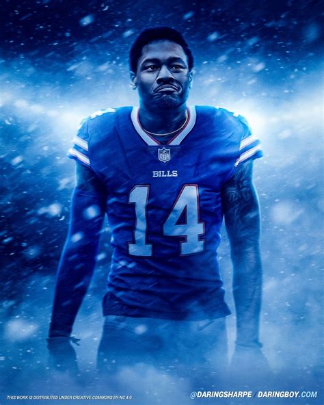 Buffalo Bills Stefon Diggs 14 Poster For Fans Poster Canvas High