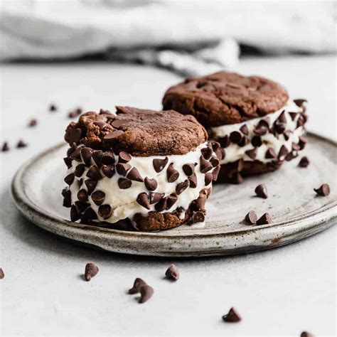 Chocolate Cookie Ice Cream Sandwich Salt Baker