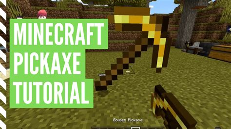 How To Make A Pickaxe In Minecraft All Types
