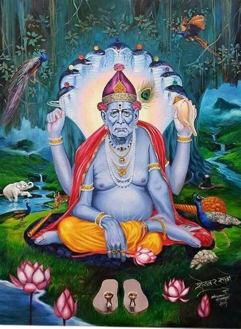 He was 7 feet 6 inches tall. Shree Swami Samarth | Swami samarth, Saints of india, Hindu gods