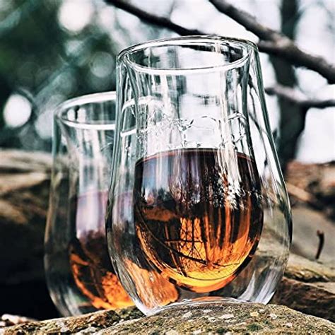 snute nosing whiskey glasses double wall insulated crystal whiskey glass t for whiskey