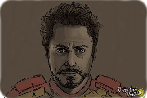 Drawing Tony Stark Sketch Images Download Free Mock Up