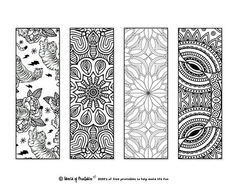 Bookmarks Coloring Pages Home Design Ideas