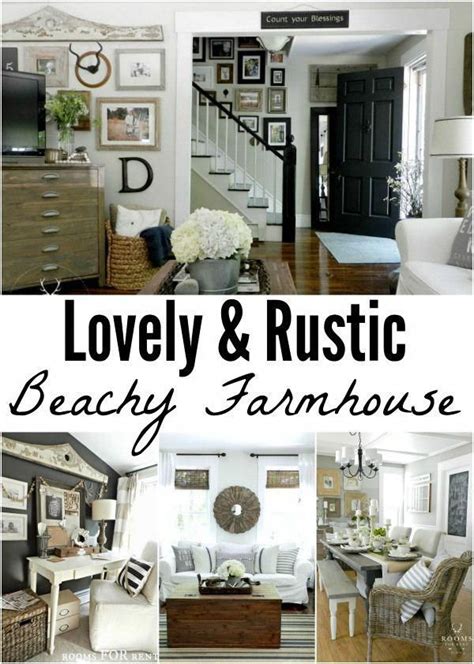 Lovely And Rustic Beach Farmhouse Decor Rustic Beach