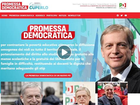 Presentazione Promessa Democratica Gianni Cuperlo Sito Ufficiale