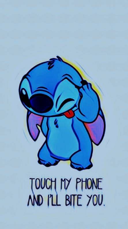 Dont Touch My Phone Iphone Wallpaper Quotes Funny Lilo And Stitch
