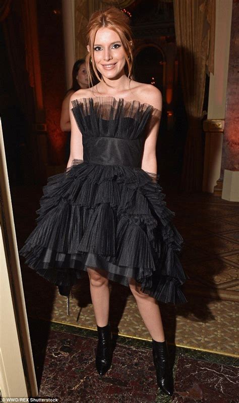 Bella Thorne Goes Vamp In Gothic Prom Dress At Harpers