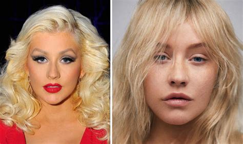 Christina Aguilera Makeup Free Photoshoot Paper Magazine Celebrity