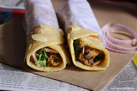Chicken Roll Kolkata Street Style Not Out Of The Box