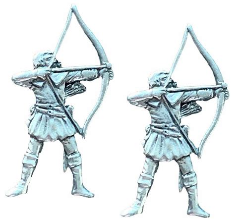 Set Of 2 Archer Archery Bowman Handcrafted From English Pewter Pin