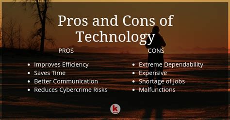 Major Pros And Cons Of Technology