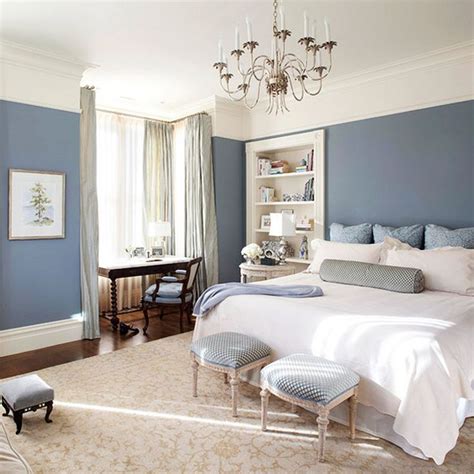 Stunning Design Of The Bedroom Paint Color Ideas With Blue Wall Added