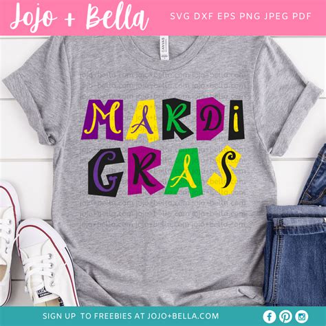 Mardi Gras Collage Svg • A Cut File For Cricut And Silhouette • Jojo And Bella