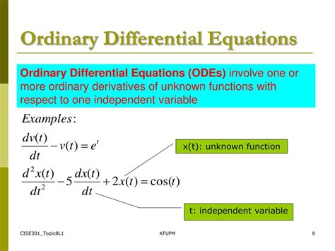 Ppt Se301 Numerical Methods Topic 8 Ordinary Differential Equations
