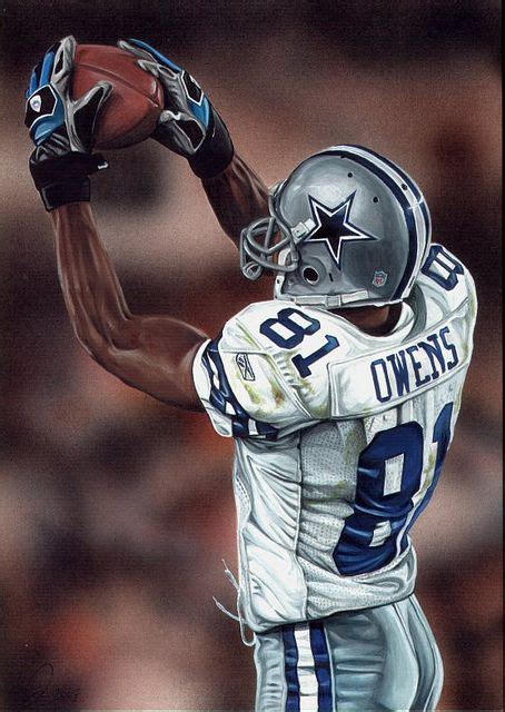 Terrell Owens Dallas Cowbabes By Artist Dan Tearle Dallas Cowbabes Players Dallas Cowbabes Baby