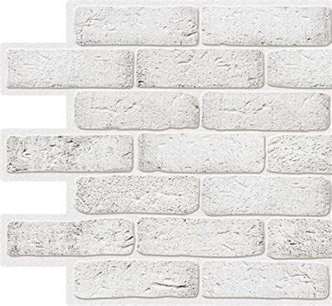 Dundee Deco P459335 White Faux Bricks 32 Ft X 16 Ft 96cm X 48cm