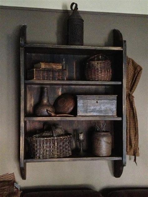 Pin By Rosemary M On Primitive Gatherings Antique Wall Shelf