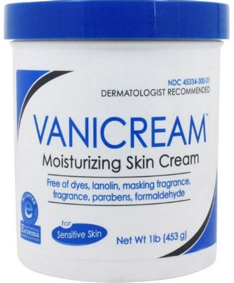 Vanicream Moisturizing Skin Cream For Sensitive Skin 16 Oz