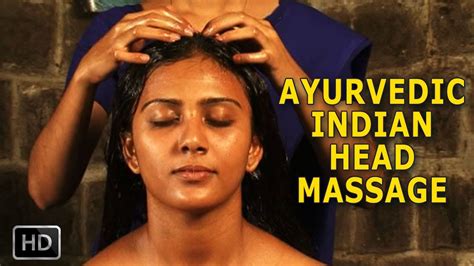 Ayurvedic Indian Head Massage Oil Massage For Relaxation And Stress