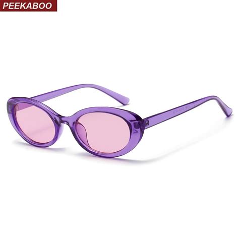 Peekaboo Candy Color Sunglasses Women Purple Orange Pink Summer Accessories For Beach Fashion