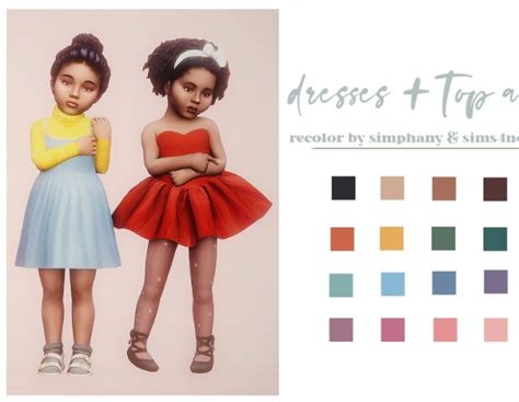 Toddler Dresses Turtleneck Accessory Recolors At Ghostbouquet The