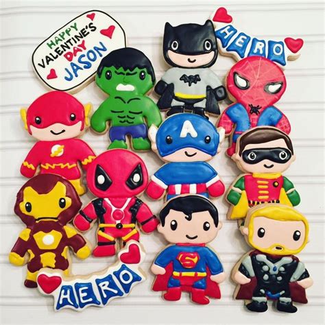 Pin De Pam Schwigen En Cookie Decorating Super Heros