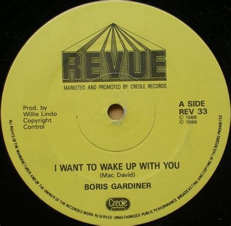 Boris Gardiner I Wanna Wake Up With You 1986 Vinyl Single [vinyl Single 7 ]