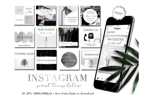 Minimalist Instagram Post Templates 154639 Websites Design Bundles