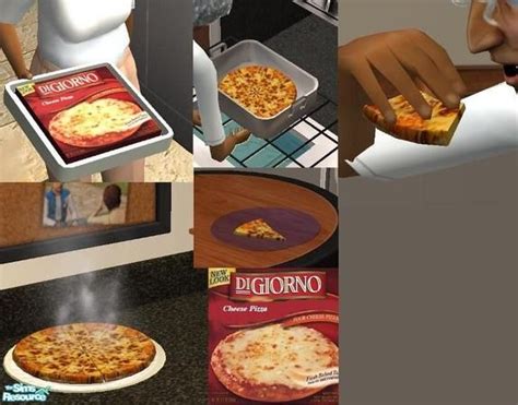 Theninthwaves Digornio Cheese Pizza The Sims Sims Sims 4