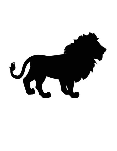 Pack Of 3 Lion Stencils Made From 4 Ply Mat Board 16x20 Etsy In 2022