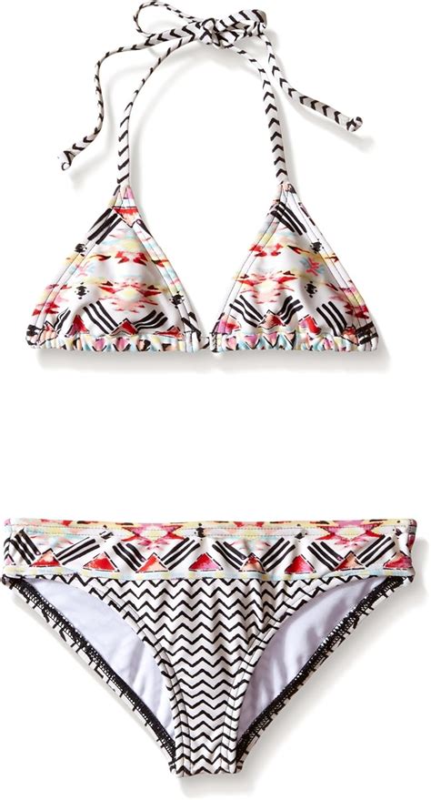 Billabong Girls Triangle Bikini Set Amazonca Clothing And Accessories
