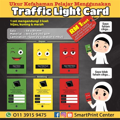 Every student given 1 sets of green, red and yellow cards. Traffic Light Card (250 gsm) / Traffic Light PAK 21 ...