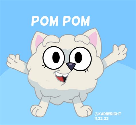 Pom Pom Art By Me Rbluey