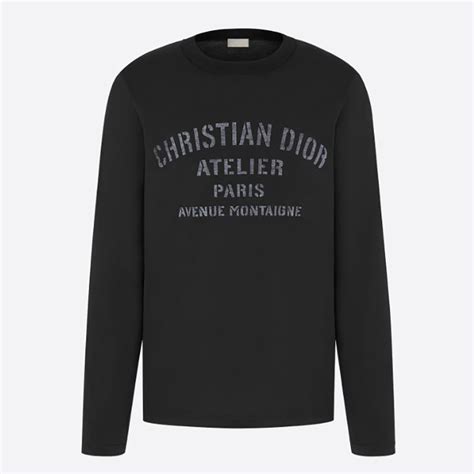 Dior Women Christian Dior Atelier T Shirt Black Cotton Jersey