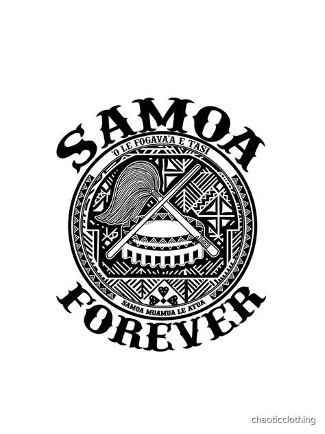 Samoa Forever Crest Seal Design T Shirt By Chaoticclothing Redbubble