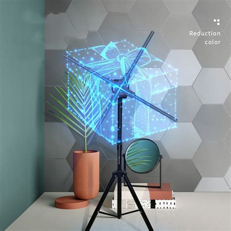 3d Holographic Projector Hologram Fan Led 6480100cm By Wifi App Tf
