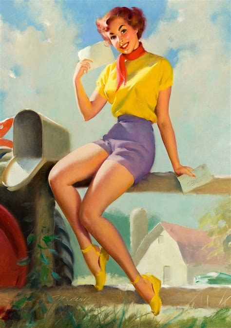 Love Letter Girl Pop Art Pin Up Vintage Poster Classic Retro Kraft