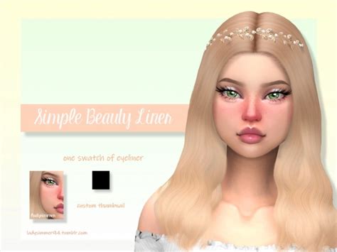 Simple Beauty Liner By Ladysimmer94 At Tsr Sims 4 Updates