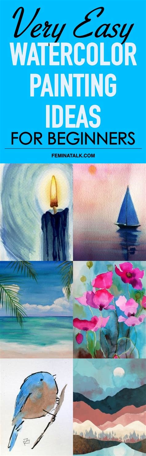 By natalie malan posted on march 26, 2019. Very Easy Watercolor Painting Ideas for beginners