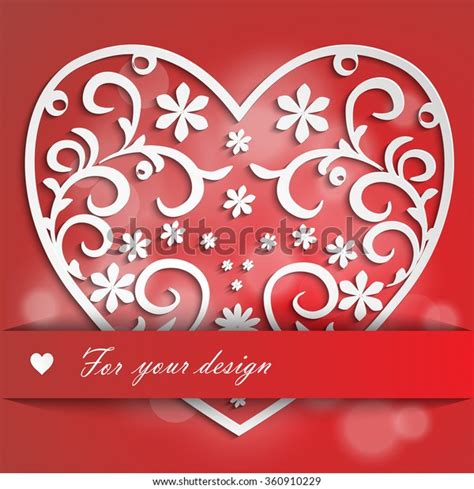 Postcard Beautiful Heart Love Background Hearts Stock Vector Royalty