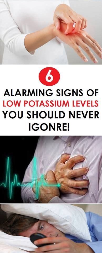 if you have low potassium you will have the following symptoms reproductive health body