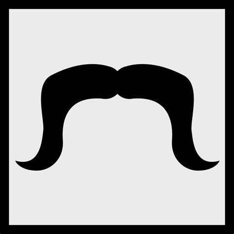 Handlebar Mustache Drawing Free Download On Clipartmag
