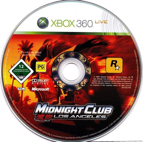 Midnight Club Los Angeles 2008 Xbox 360 Box Cover Art Mobygames