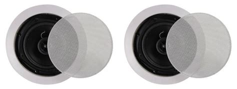 One type of speaker that you can buy is the wireless ceiling speaker. NEW (2) 5.25" in ceiling Speaker Pair.5-1/4" wall mount ...